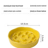 Ceramic Elevated Cat Bowl with Slow Feeder Design