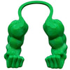 Grün gedrucktes Muskel-Tierkostüm aus 3D-Druck für Katzen und Hunde mit skulptierten Gliedmaßen.