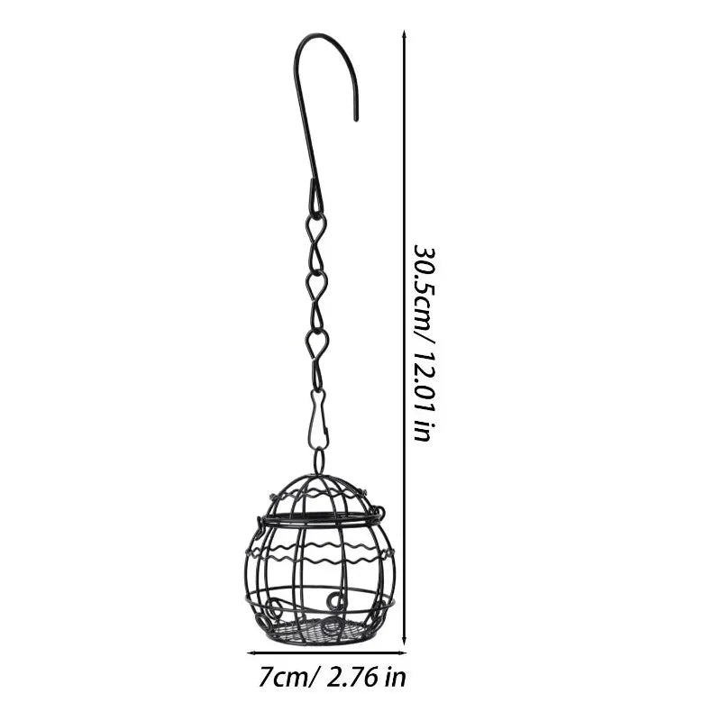 Hanging Metal Bird Feeder with Hook
