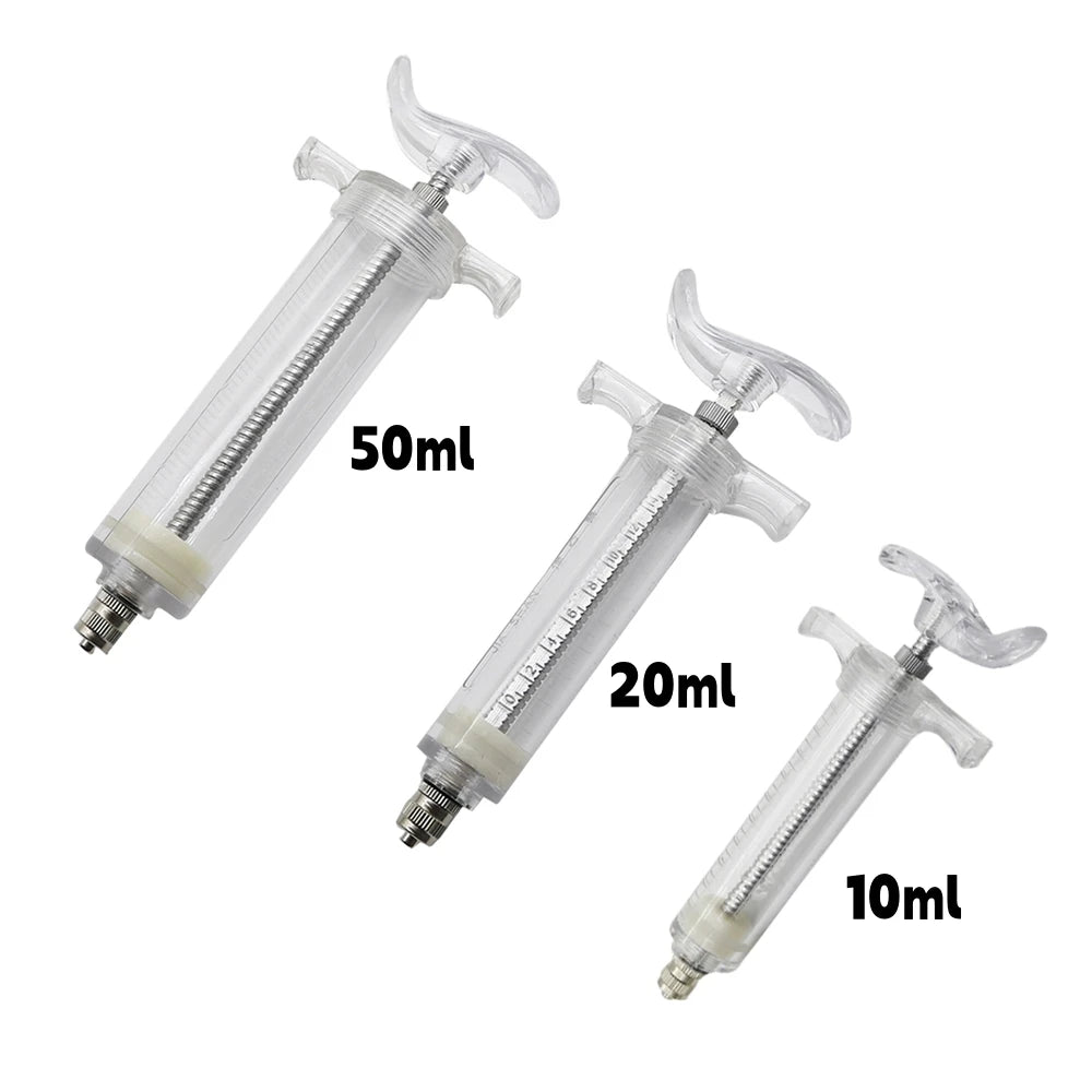 Manual Bird Feeding Syringe with Stainless Steel Elbow Tube