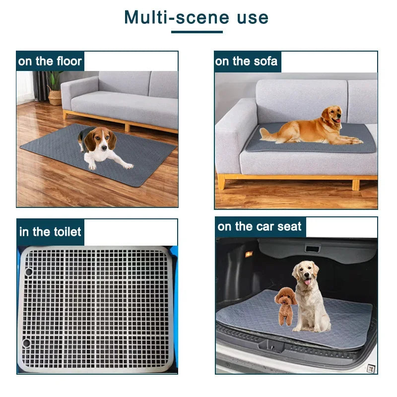 Wiederverwendbare, waschbare Hundetrainingsmatte für Boden, Sofa, Toilette und Autositze.
