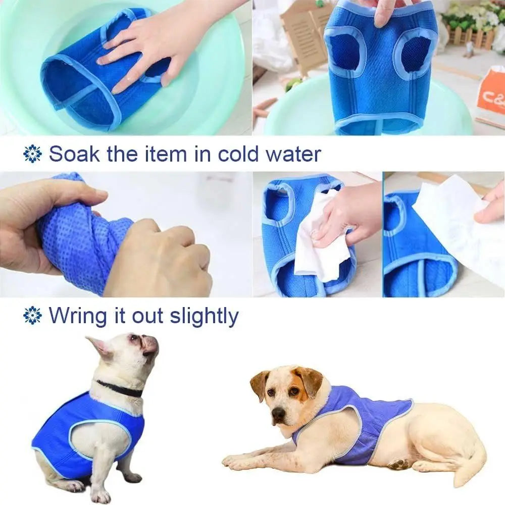Evaporative Cooling Vest for Dogs – Lightweight & Breathable