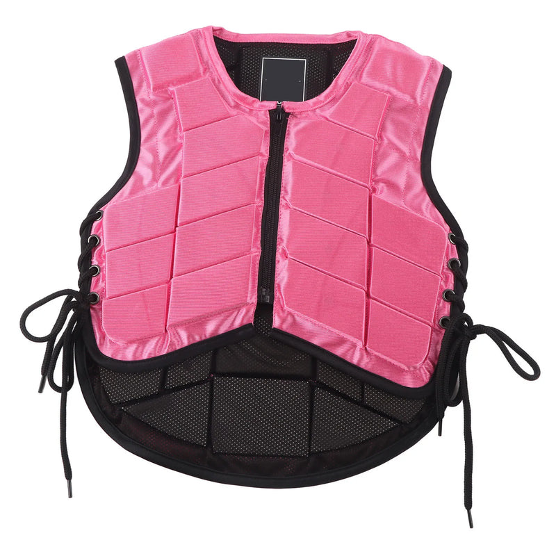 Chaleco de Seguridad Ecuestre para Niños - Rosa