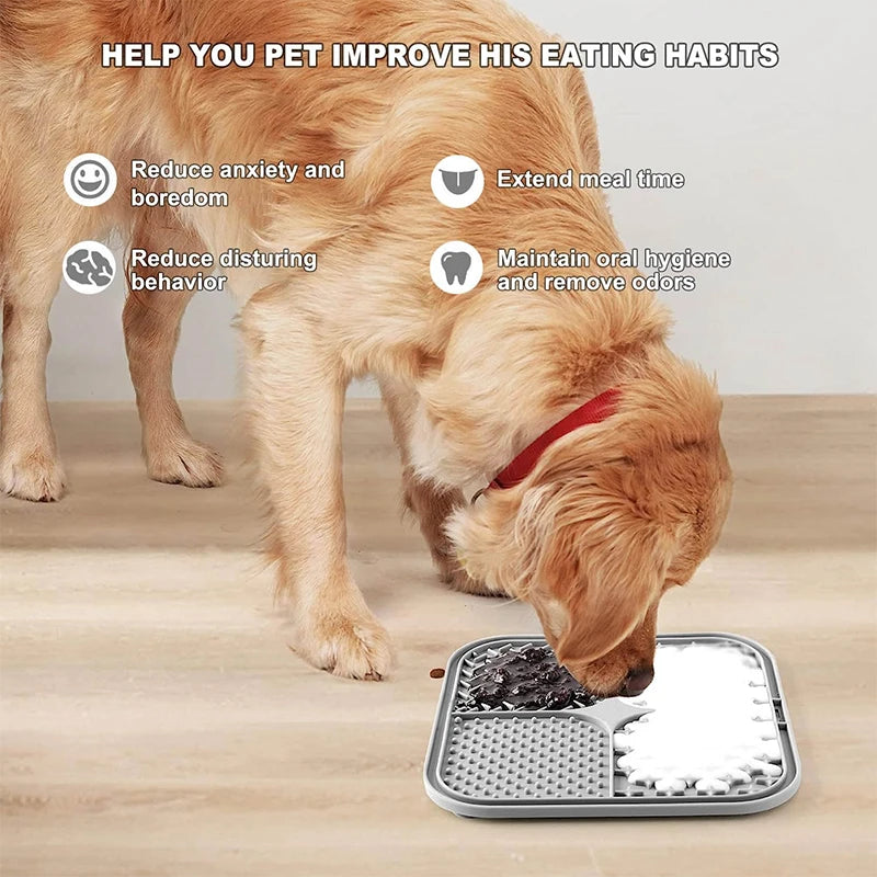 Silicone Lick Mat for Dogs and Cats – Anxiety Relief & Slow Feeding