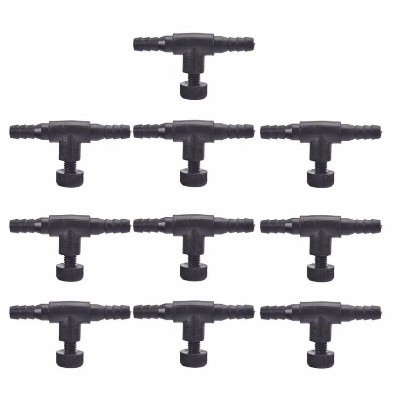10 Pack Aquarium Air Line Flow Regulator Valves 4/6mm Tubing