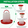Automatic Poultry Feeder and Waterer Set
