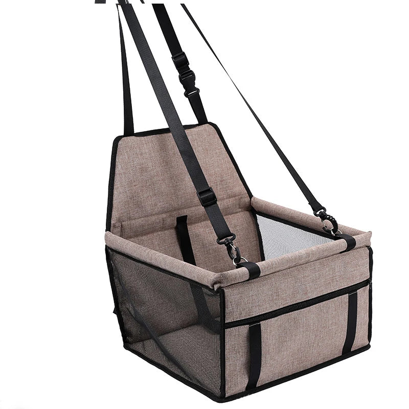 Siège Auto pour Animaux avec Pochette de Rangement