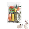 9-Piece Small Pet Chew Toy Set for Rabbits and Hamsters
