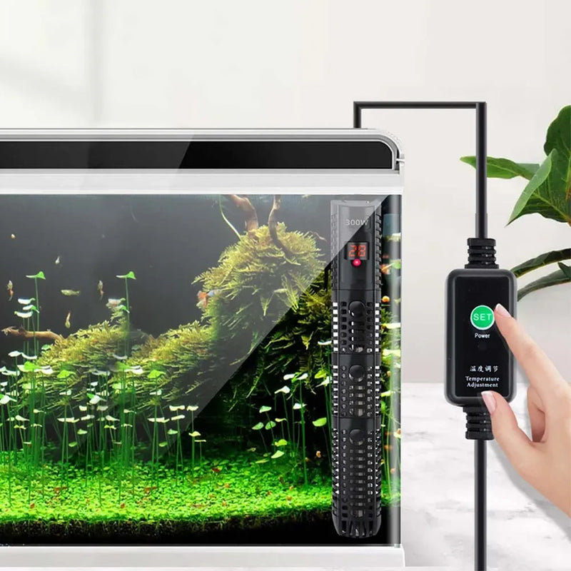 Tauchheizkörper für Aquarium mit LCD-Display