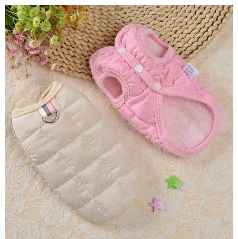 Winter Warm Windproof Dog Coat - Padded for Small Dogs