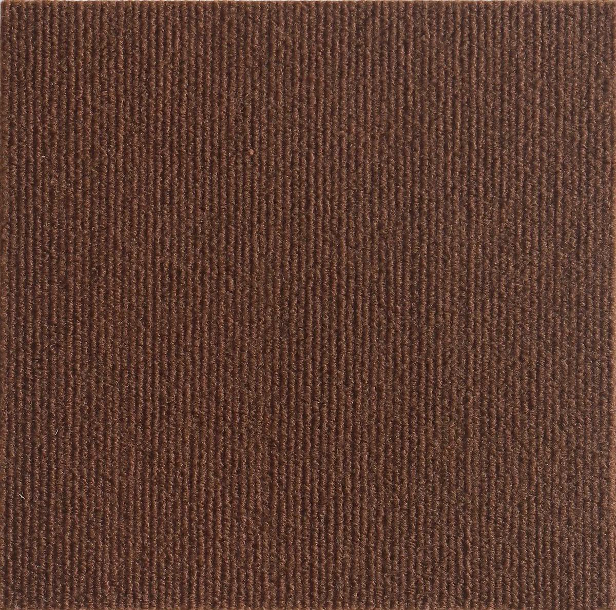 A close-up view of a dark brown, textured self-adhesive furniture protector mat.