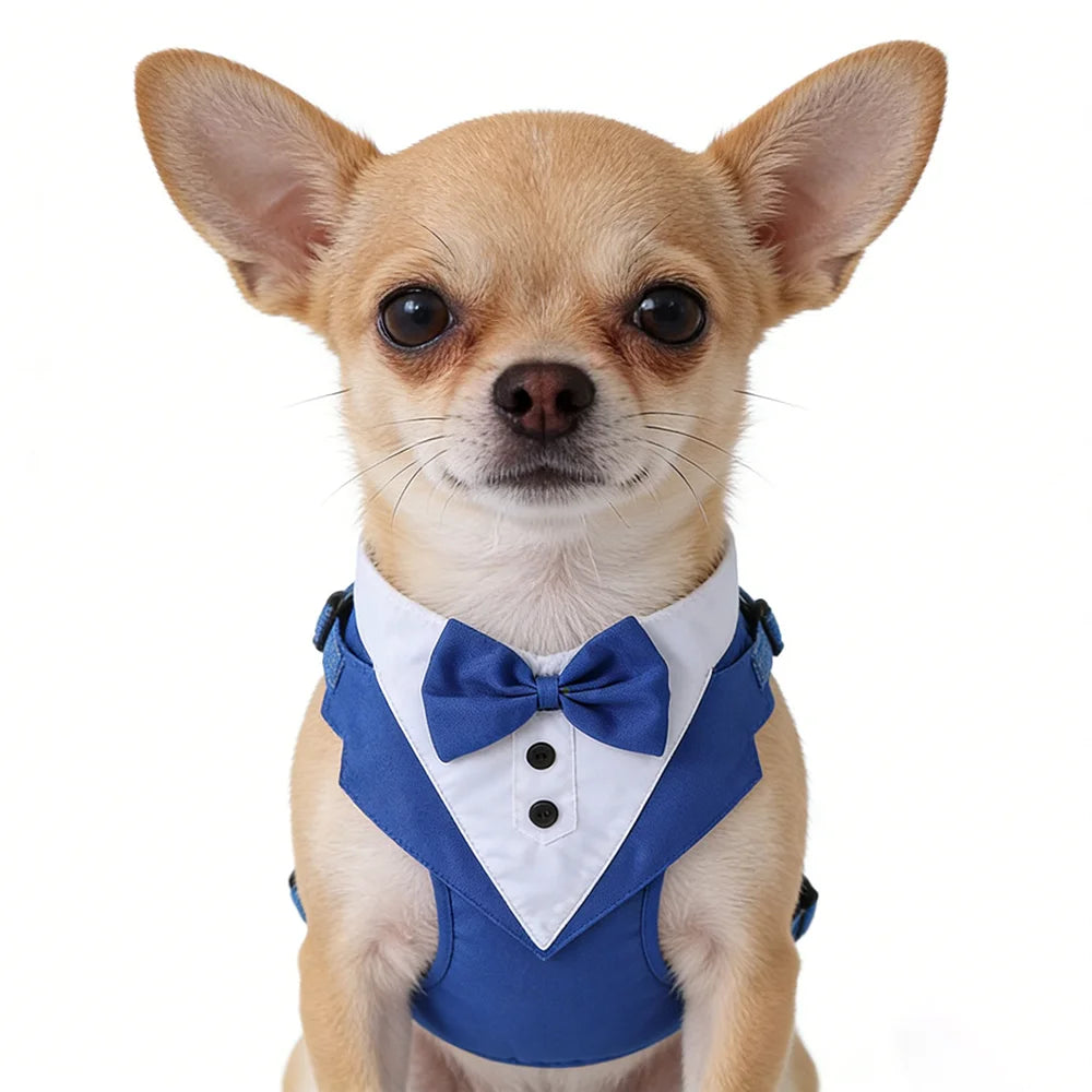 Dog Tuxedo with Bowtie for Weddings and Special Occasions