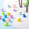 Mini Resin Duck Set (50 Pieces) for Crafts and Decorations