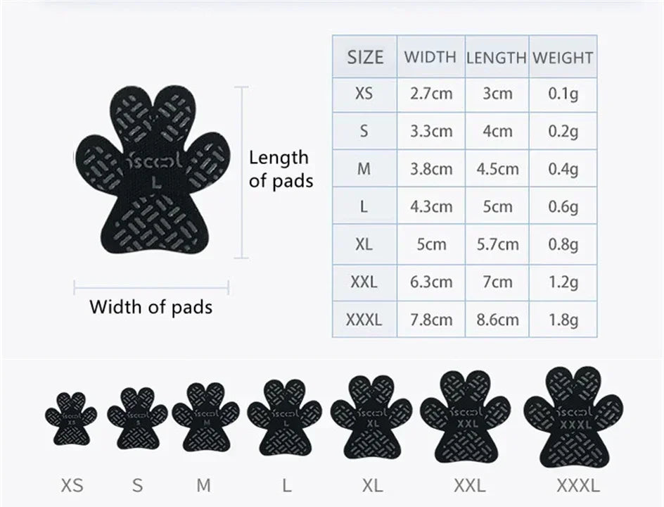 Dog Paw Protection Pads with Anti-Slip Adhesive