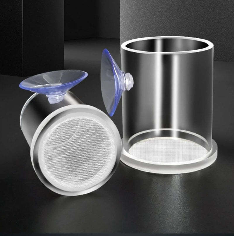 Clear Acrylic Aquarium Feeding Cup Ring Anti-drift Betta Fish Feeder