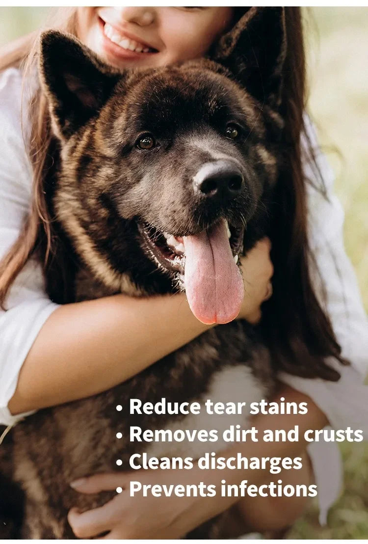 Pet Eye Wipes for Cats and Dogs – Tear Stain Remover Wipes