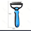 Double-Sided Pet Grooming Comb for Detangling and Shedding