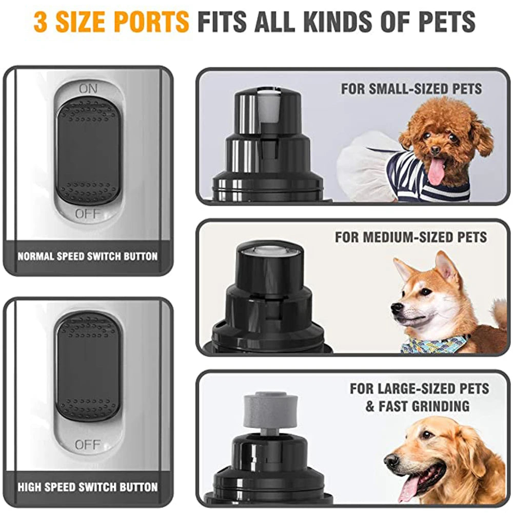 Electric Pet Nail Grinder for Dogs and Cats