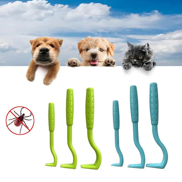 3-Piece Tick Remover Hook Set for Pets
