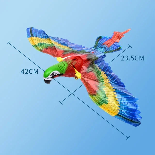 Interactive Flying Bird Cat Toy with Hanging Teaser