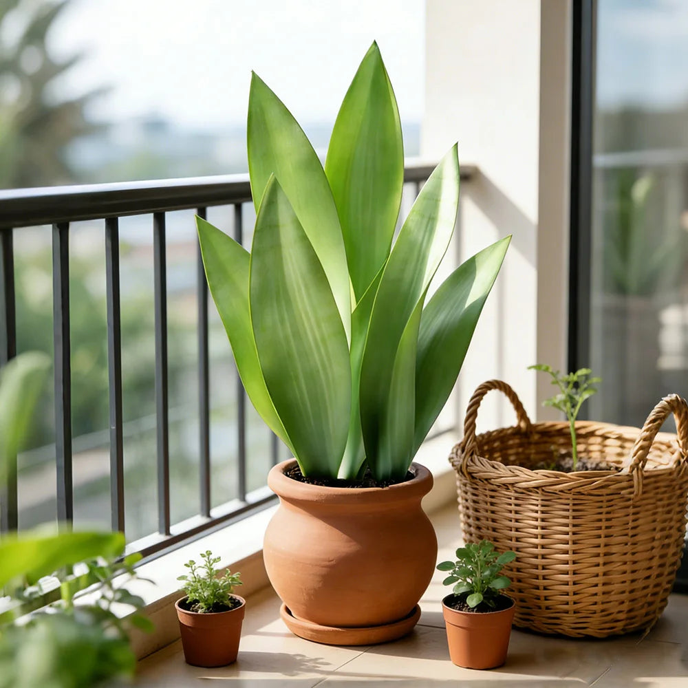 Artificial Snake Plant Decorative Faux Sansevieria