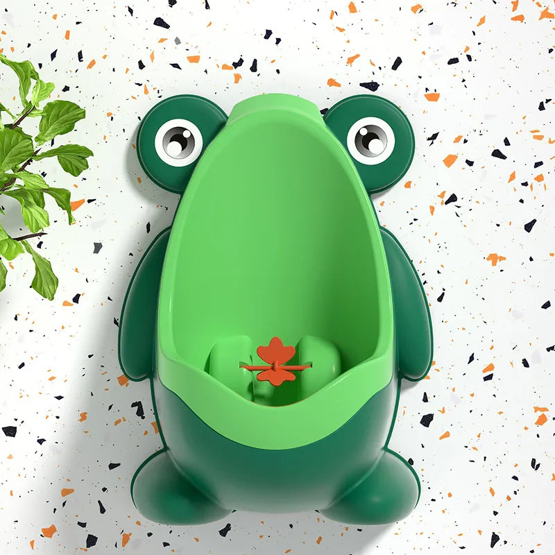 Cute Frog Potty Training Urinal for Boys with Aiming Target