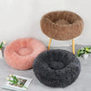 Plush Donut Pet Bed with Raised Edge