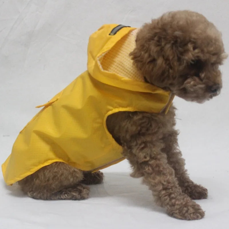 Reflective Waterproof Dog Raincoat with Hood