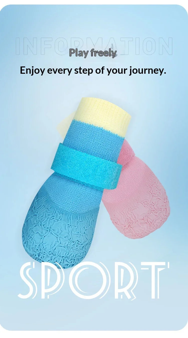Waterproof Dog Boots with Anti-Slip Soles for Small Breeds