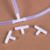 Raccords en T en plastique 4 mm pour tuyaux d'aquarium