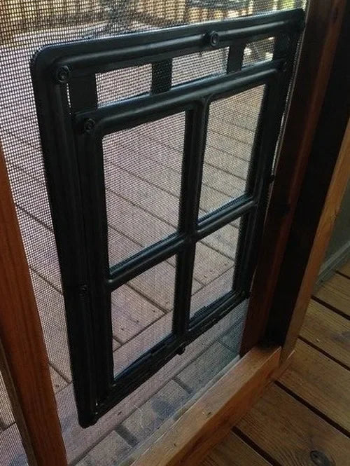 باب شاشة قابل للقفل للقطط والكلاب
