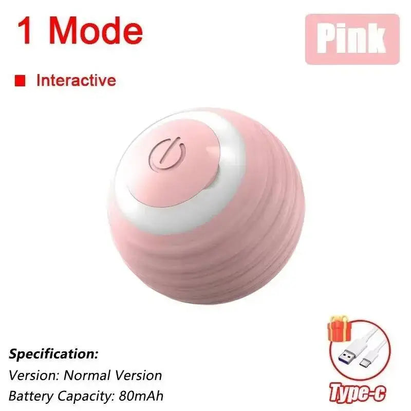 Motion-Activated Cat Toy Ball with Bird Chirping Sounds