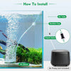 Acrylic Aquarium Bubbler Kit – Silent Oxygen Diffuser