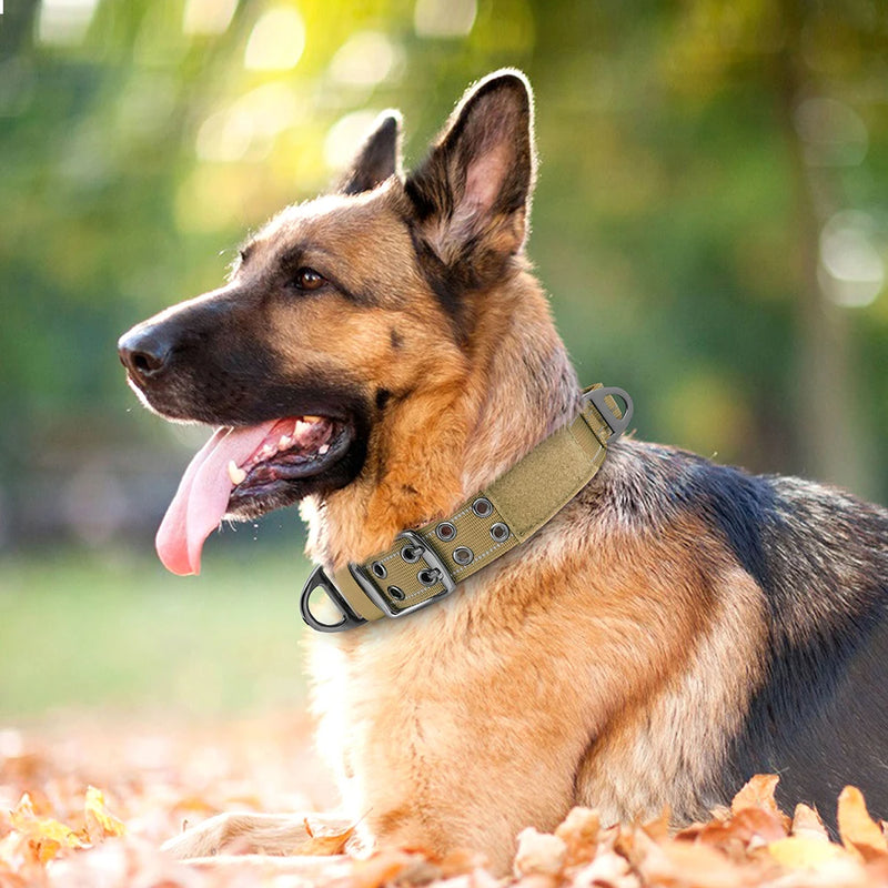 Taktisches Nylon-Hundehalsband mit Griff