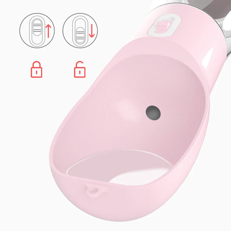 Portable 2-in-1 Dog Water Bottle and Food Dispenser