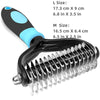 Two-Sided Stainless Steel Pet Grooming Brush