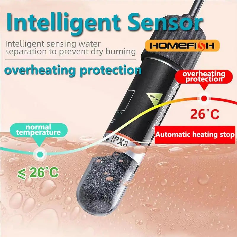 USB Mini Aquarium Heater 26°C 10W Submersible Rod