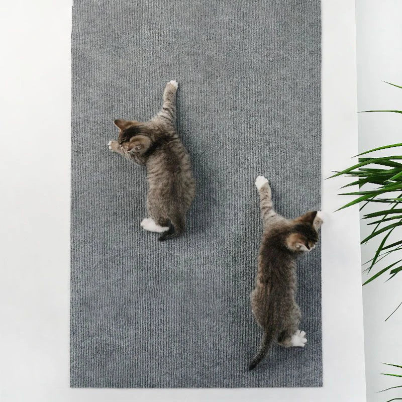 Self-Adhesive Trimmable Cat Scratching Mat for Furniture Protection