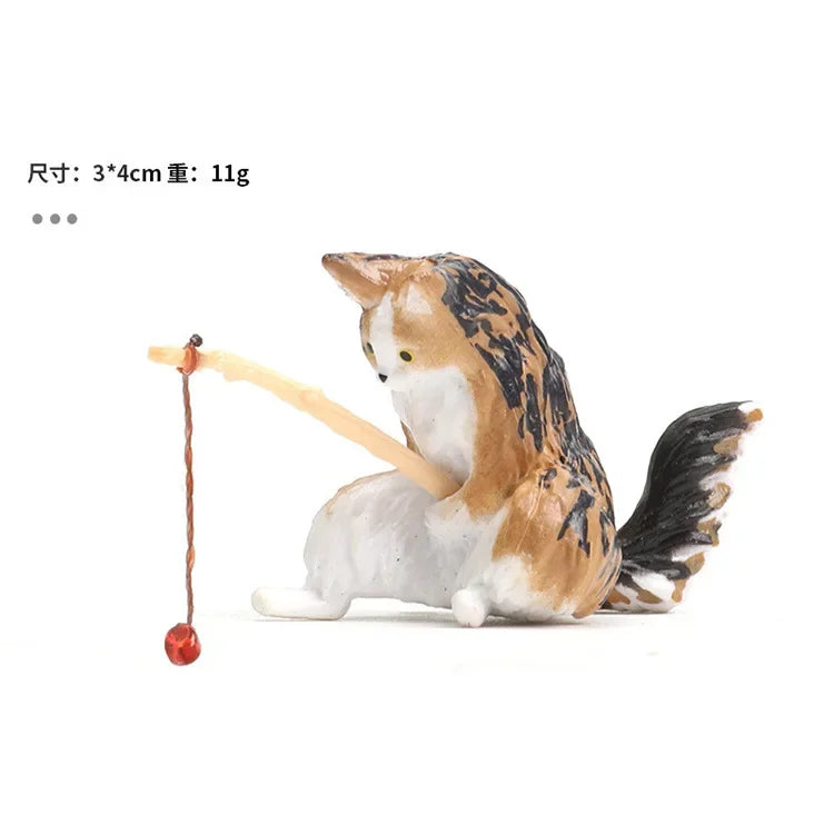 Décoration Aquarium Chat Pêcheur