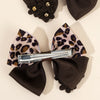 Leopard Bow Hair Clips for Girls - Set of 2
