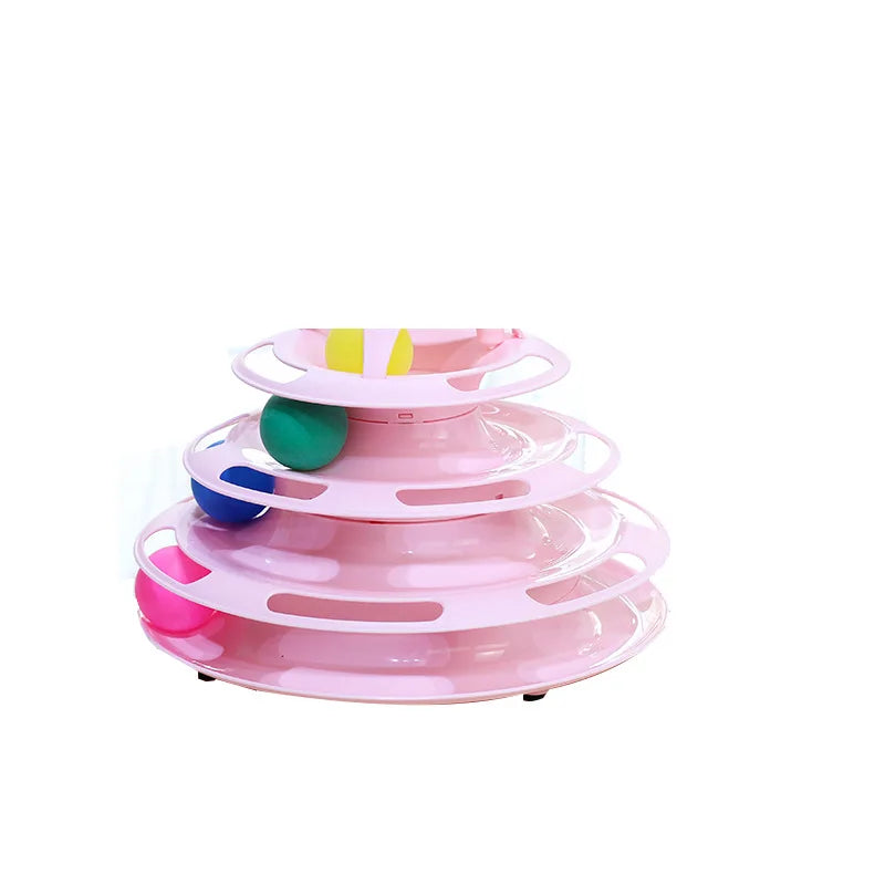 Multi-Level Cat Puzzle Track Toy