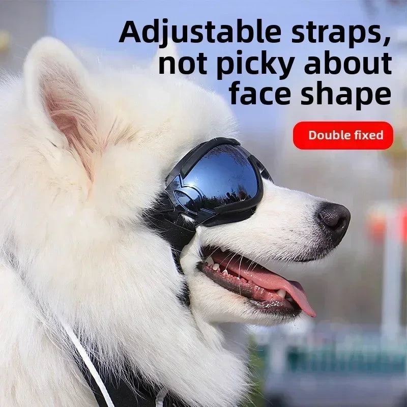 Adjustable Anti-UV Dog Goggles with Windproof Lenses