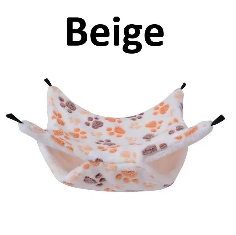 Double Layer Fleece Hanging Hammock Bed for Small Pets
