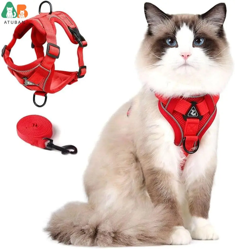 Ausbruchssicherer Katzen-Geschirr mit Leine