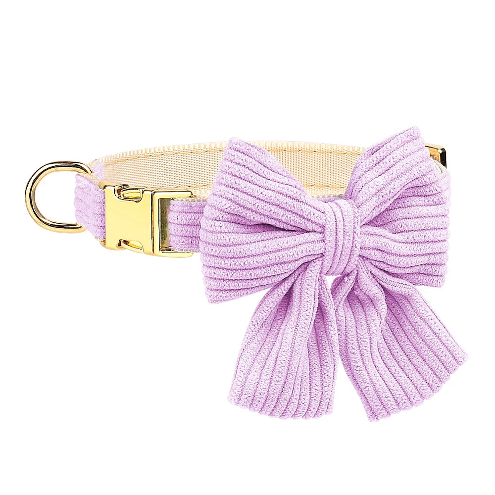 Bowknot Dog Harness, Collar & Leash Set