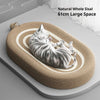 Oval Sisal Cat Scratcher Pad with Comfortable Resting Surface