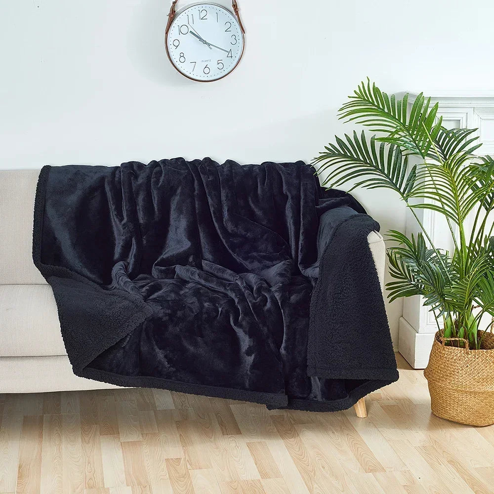 Luxury Shaggy Waterproof Blanket with Microfibre Fleece