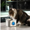 Fuente de Agua Automática para Mascotas de Acero Inoxidable