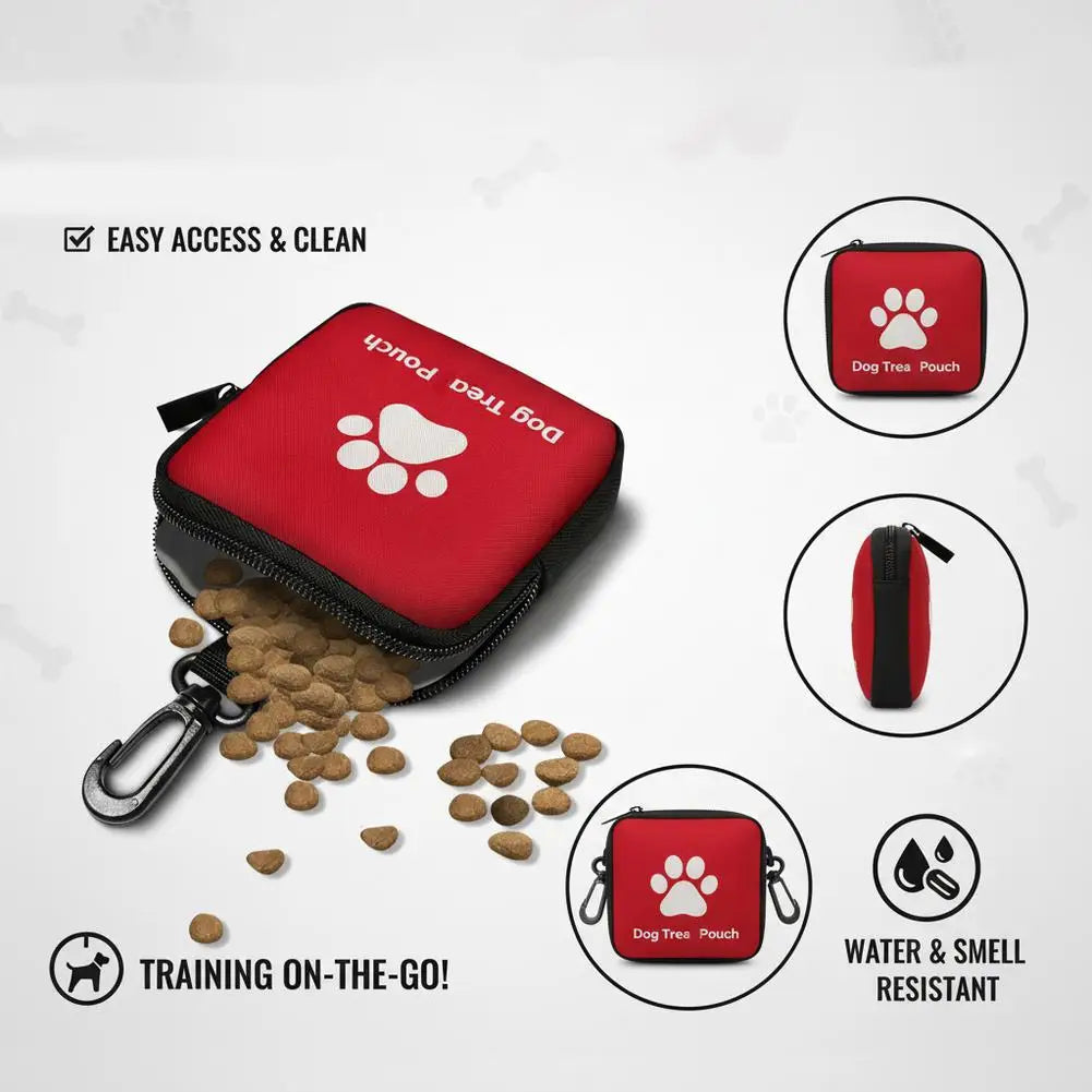 Hands-Free Pet Treat Pouch with Waist Clip