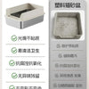 Extra-Large Stainless Steel Cat Litter Box with Splash-Proof Rim